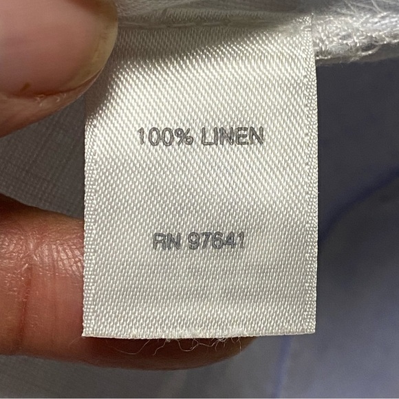 PureJill Linen Kimono style Watercolor floral print Top Size Small - Picture 9 of 11